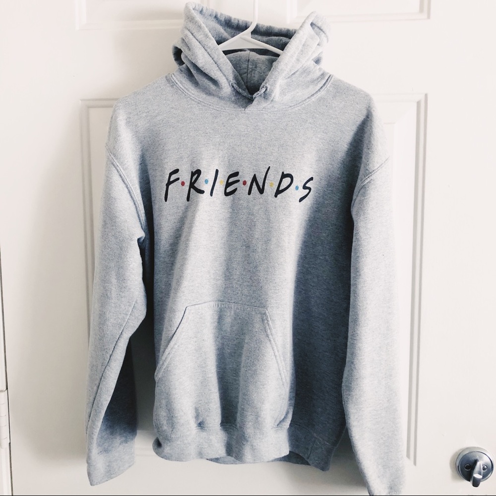 Gray FRIENDS Hoodie/Sweatshirt